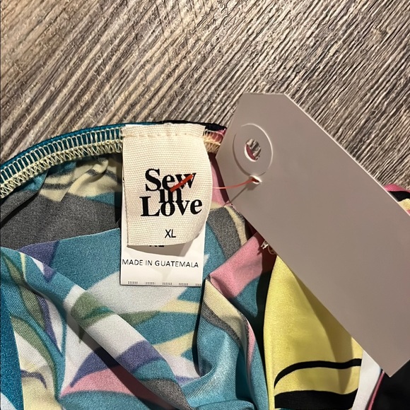 Sew In Love Green, Pink, and Yellow Floral Midi Dress - Picture 2 of 8